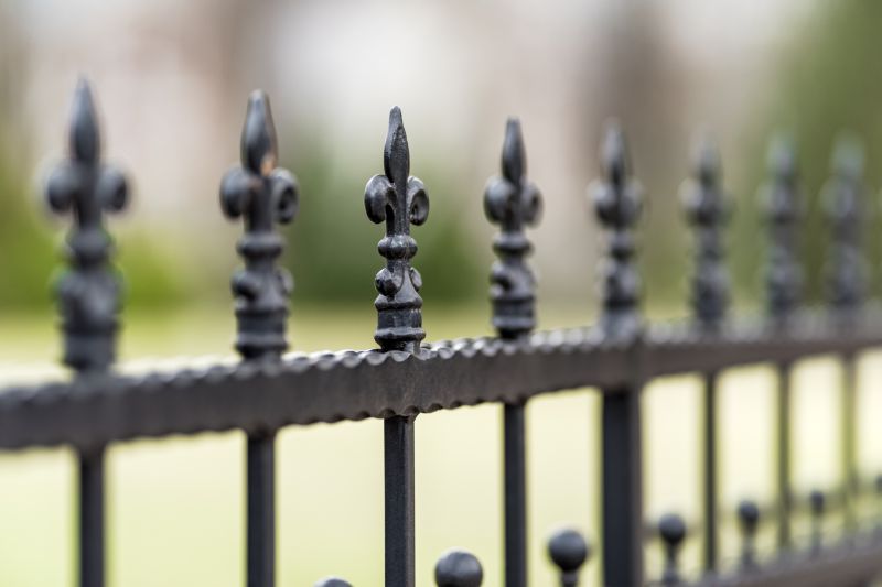 Close-up of Iron Fence Finish